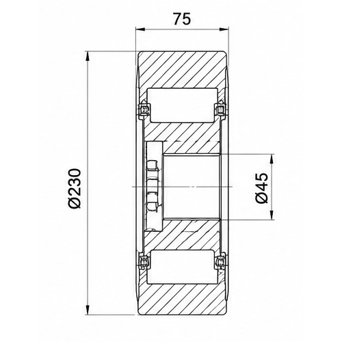 Приводное колесо STILL 230×75-45 для техники Still / Linde, 0009903819